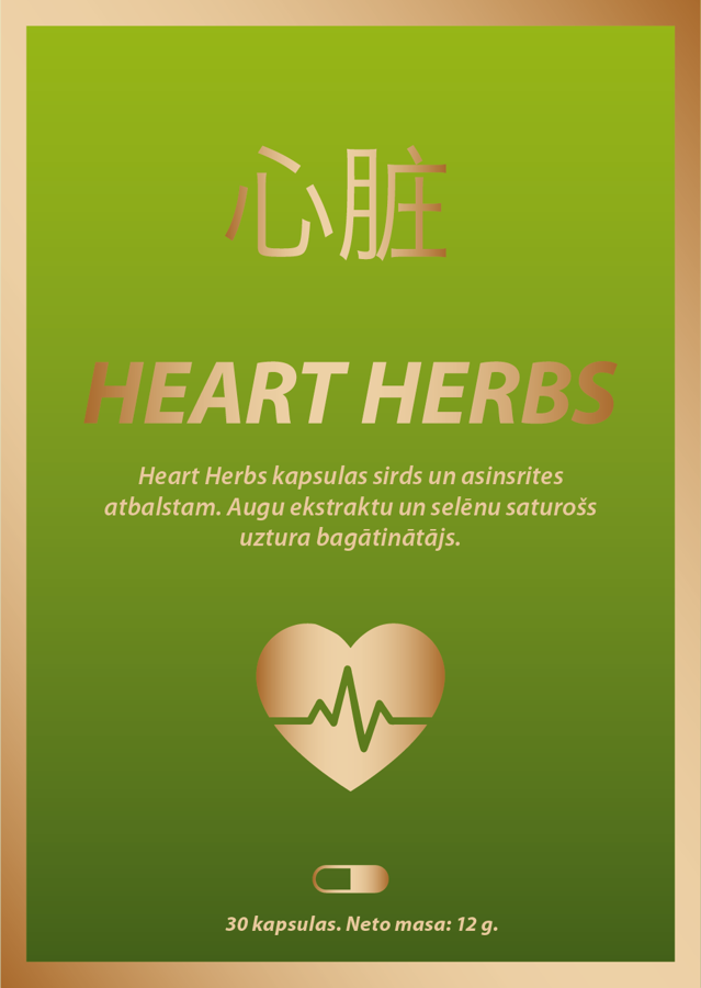 Heart Herbs 30 gab (Sirds un asinsrites atbalstam)