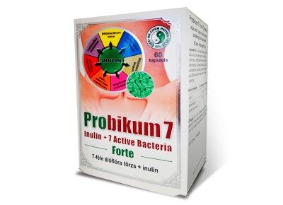 Probikum 7 Forte kapsulas Inulīnu un 7 veidu aktīvo baktēriju saturošs uztura bagātinātājs