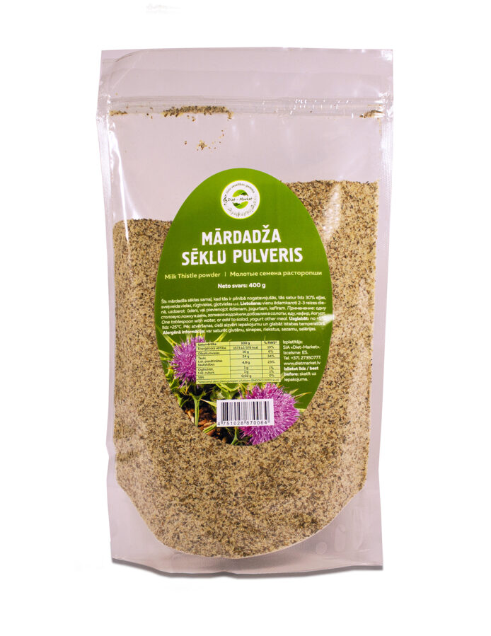 Organic milk thistle seed powder 400 g 
