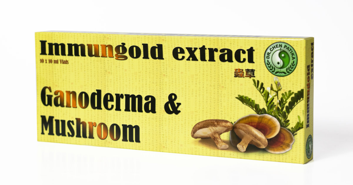 Immungold Ganoderma & Mushroom ekstrakts 100 ml (10ml x 10)